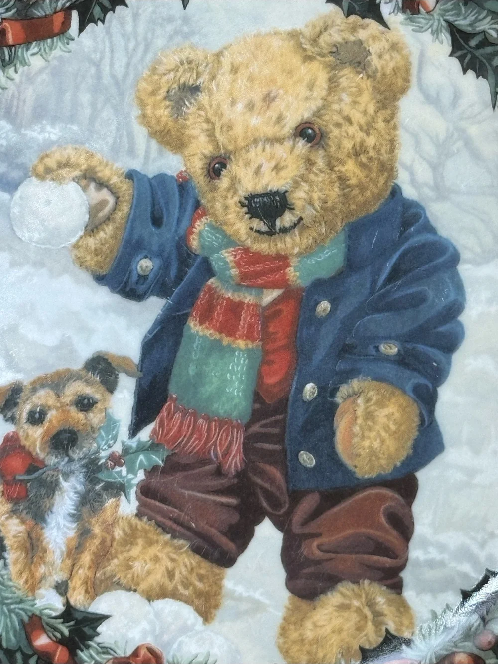 Franklin Mint Teddy’s Winter Fun Limited Edition Porcelain Collector Plate